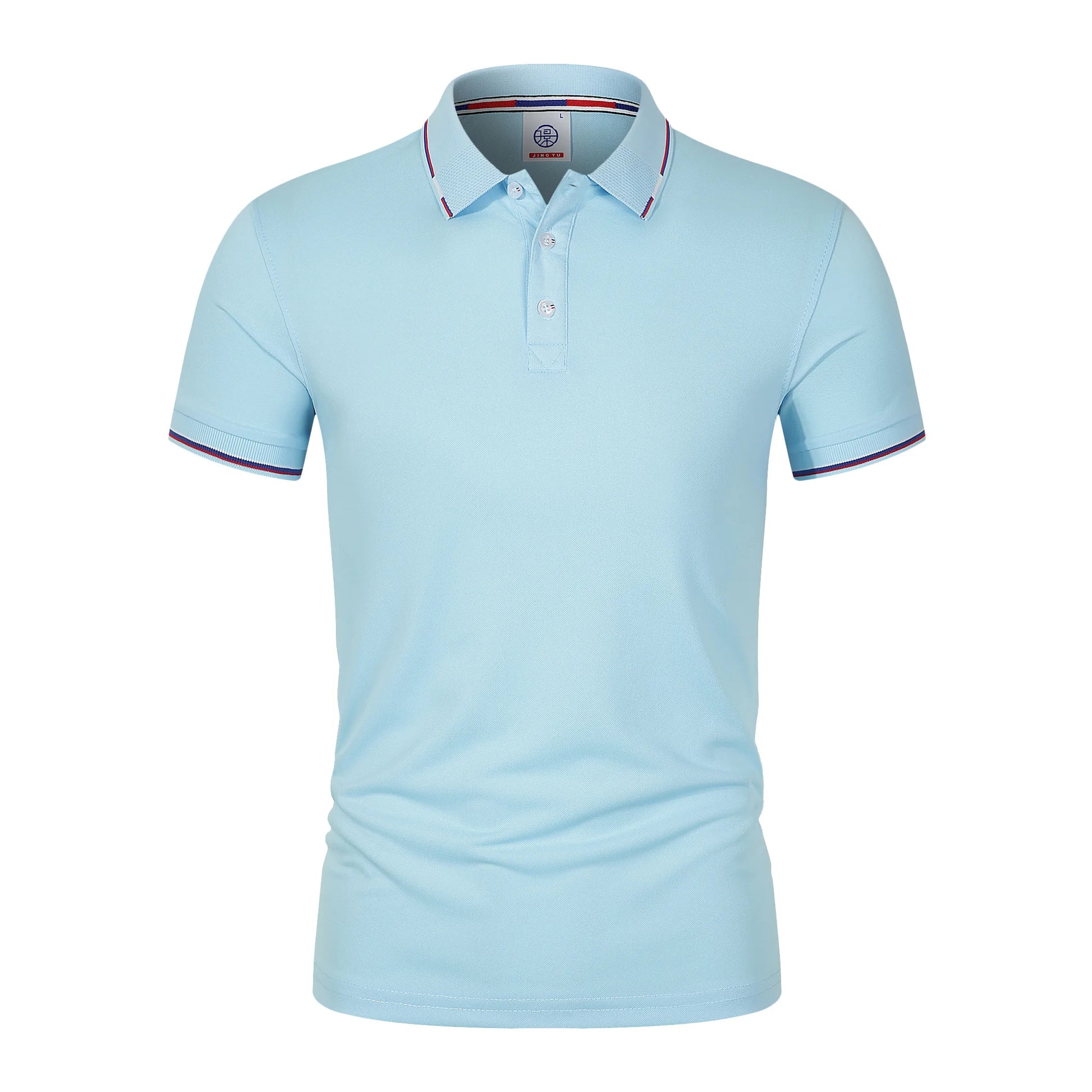 2025 New fashion high quality classic men's short sleeve polo summer casual polo collar S-3XL simple solid color breathable comf - Ellianto fashion Men's