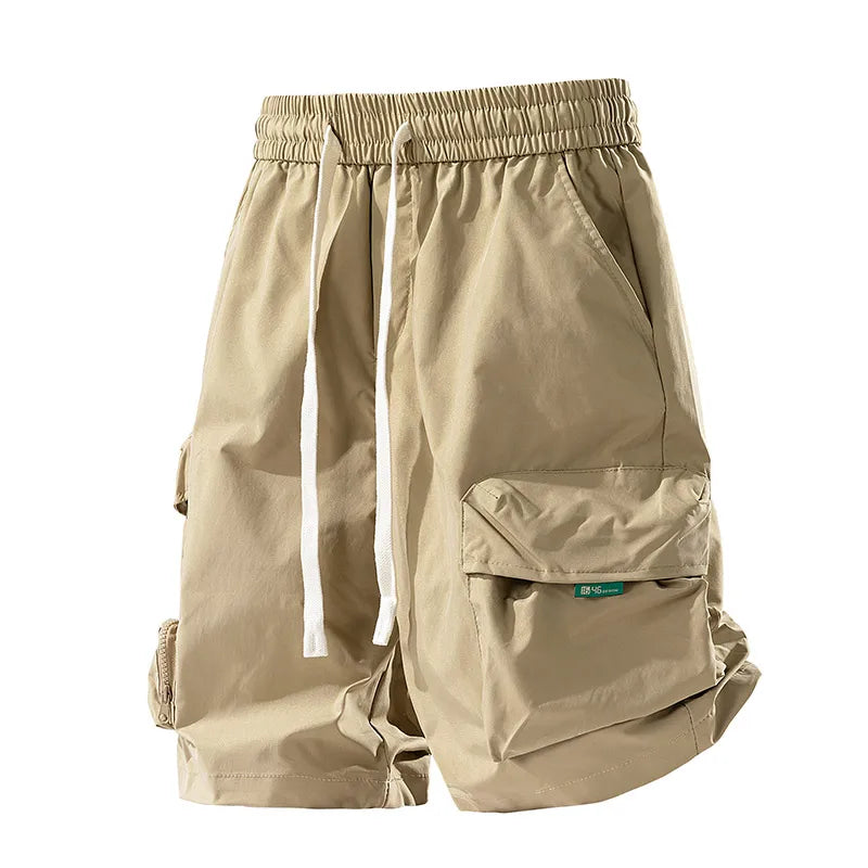 New Fashion Men Cargo Shorts Outdoor Loose Multiple Pockets Sports Shorts Summer Breathable Solid Comfort Casual Shorts Men - Ellianto fashion Men's