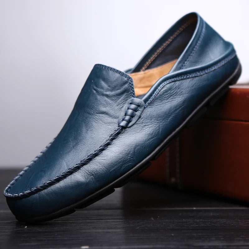 Men's Leather Casual loafers Shoes wedding Dress Shoes New Big Size Moccasins Shoes Suede shoes High Quality zapatos - Ellianto fashion Men's