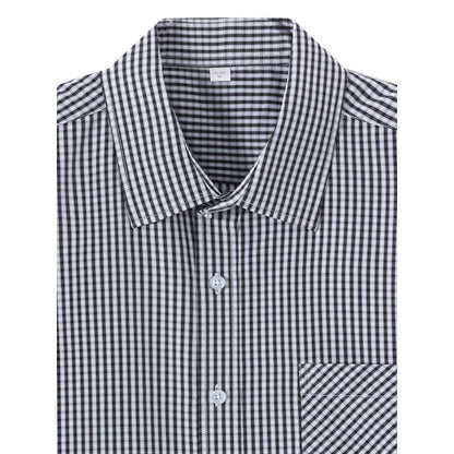 Trendy Men's Summer Casual Striped Shirt Fashion Breathable Skin-friendly Short Sleeve Turn-down Collar Men's Shirt - Ellianto fashion Men's