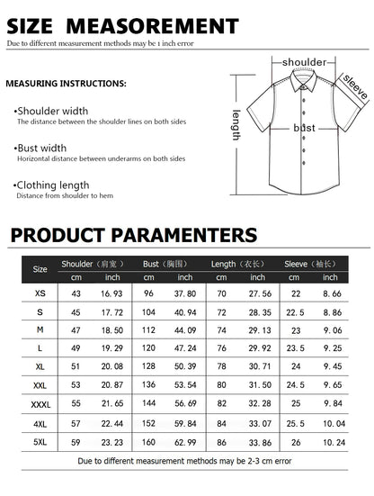 New Year Dragon Hawaiian Casual Men's Short Sleeve Shirt Y2k Vintage Top Breathable Camisas Casuais Blouse Man Clothing Society - Ellianto fashion Men's
