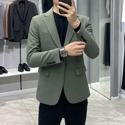 Elegant Cropped Business Blazer for Men – By Ellianto - Ellianto fashion Men's