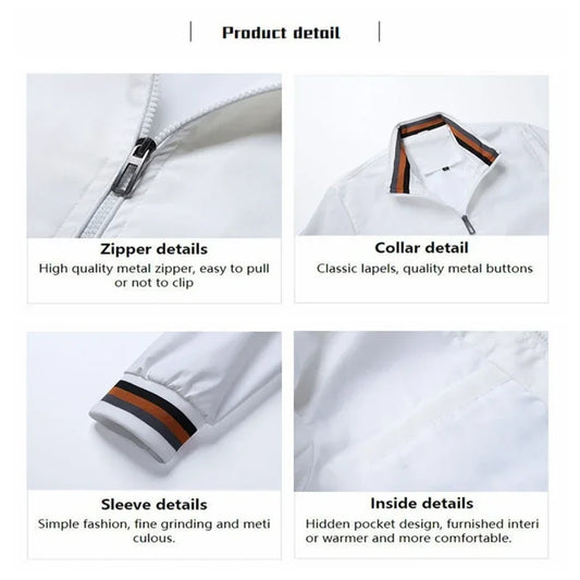High End Embroidered CAMEL High-quality Men's Zippered Jacket, Spring and Autumn Fashionable Casual Outdoor Sports Jacket Top - Ellianto fashion Men's