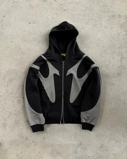 Streetwear Y2K Zip Up Hoodie Men Women New Style Gothic Long Sleeve Jacket Sweatshirt Harajuku Hip Hop Oversized Hoodie Clothes