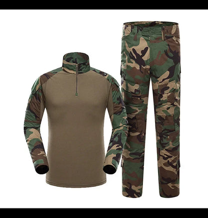 Tactical Uniform Suits Milit Outdoor Camouflage Suit Hunting Shirts Pants Fish Trainning Airsoft Paintball Clothes Sets - Ellianto fashion Men's