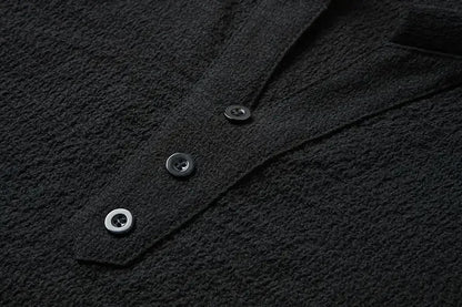 New 2025 Men's Slim Fit Short Sleeve Sportswear Set Casual Embroidered V-Neck Chinese Style Lightweight Two-Piece Suit - Ellianto fashion Men's