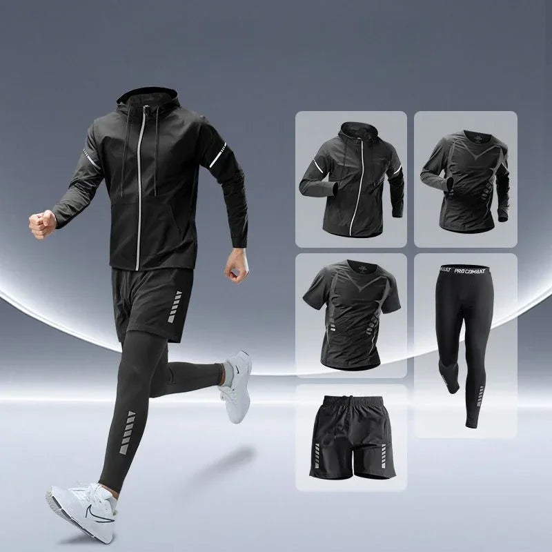 Men’s Premium Sports Set – Quick-Dry, Night-Safe & High-Performance for Running, Cycling & Training