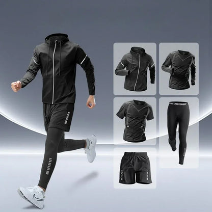 Men’s Premium Sports Set – Quick-Dry, Night-Safe & High-Performance for Running, Cycling & Training