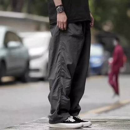Summer Outdoor American Style Men's Loose-fit Hiking Pants Casual Cargo Pants Japanese Style Functional Trousers For Men