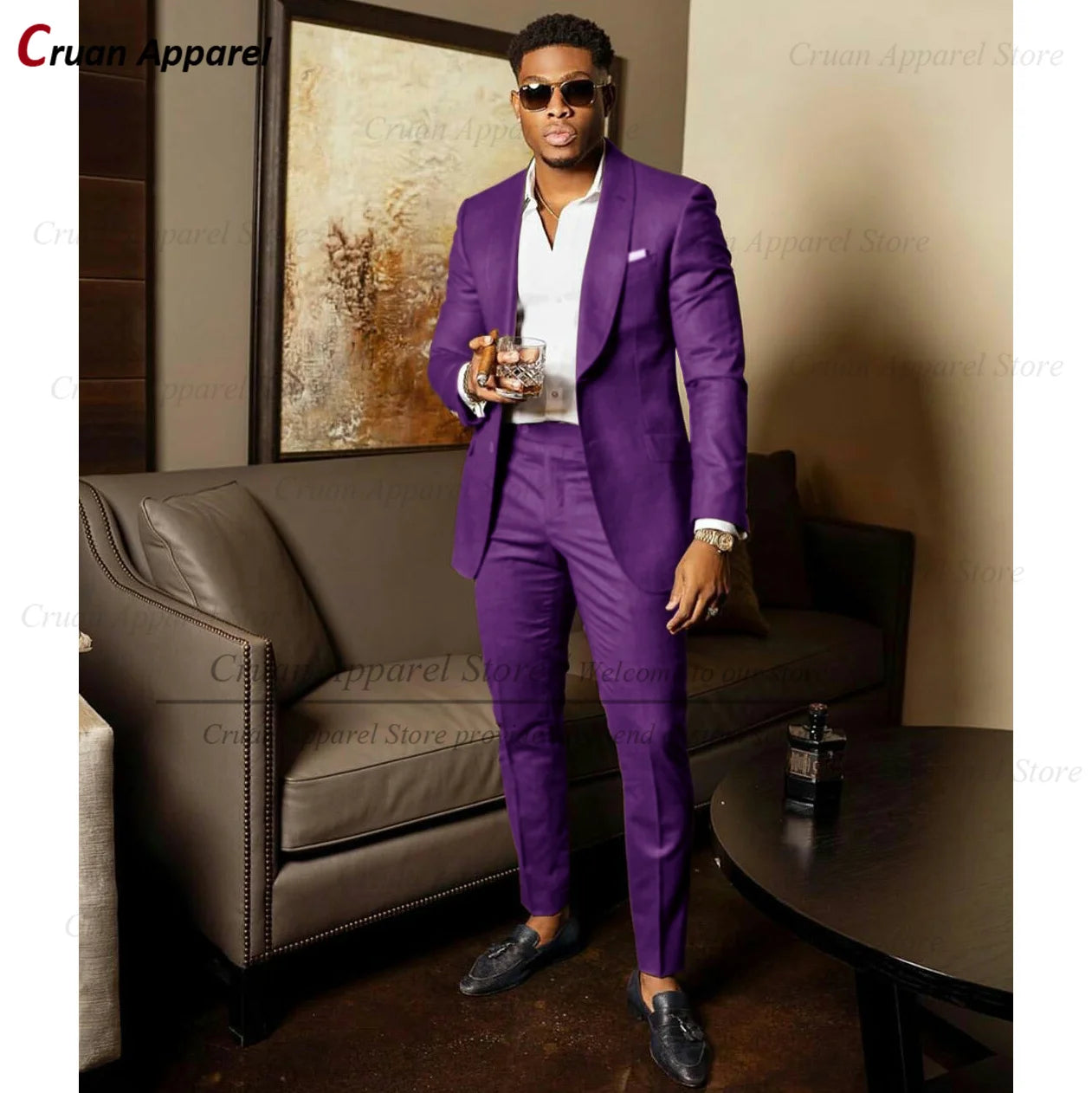 2025 Green Suits for Men Tailor-made Groom Wedding Suits Tuxedo Best Man Blazer Pants 2 Pieces Trendy Fashion Marriage Costume - Ellianto fashion Men's