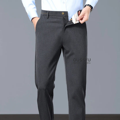 New Spring Summer Luxury Formal Pants Men Business Banquet Party Gentleman France Work Office Formal Pantalones Hombre Clothing - Ellianto fashion Men's