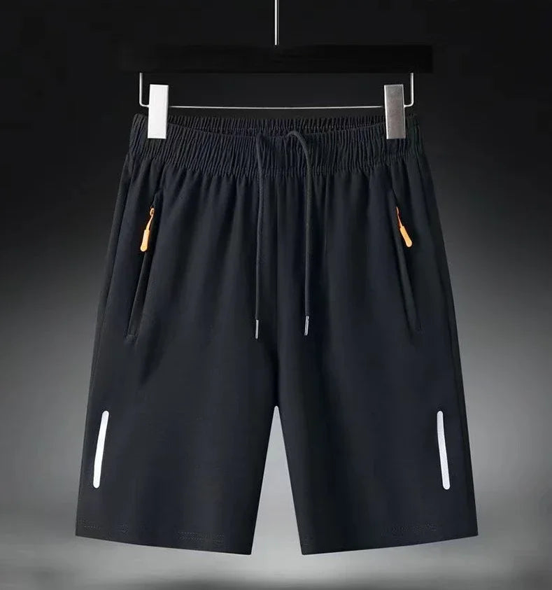 Summer Men Shorts Ice Silk Running Gym Sport Shorts Quick Dry Breathable Beach Short Pant Fitness Jogging Cool Casual Sportswear 2025 - Ellianto fashion Men's