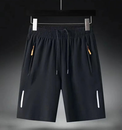 Summer Men Shorts Ice Silk Running Gym Sport Shorts Quick Dry Breathable Beach Short Pant Fitness Jogging Cool Casual Sportswear 2025 - Ellianto fashion Men's