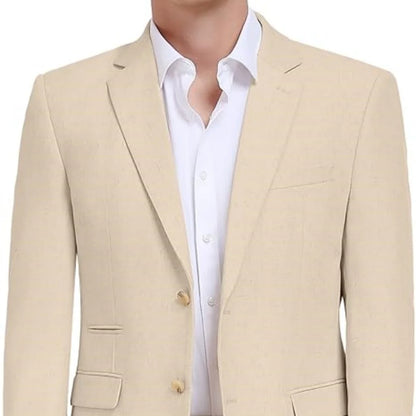 Men's tailored blazer slim-fit business suit jacket men's formal business suit jacket lightweight casual sport coat - Ellianto fashion Men's