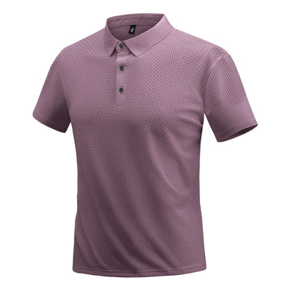 2025 Summer Men's New Polo Shirt Seamless Premium Luxury Business Casual Golf Slim Fit Blouse Collar T-shirt Men Clothing - Ellianto fashion Men's