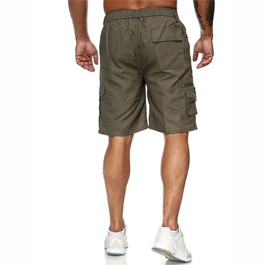New fashionable multi-pocket men's casual shorts fitness loose casual pants camouflage tactical shorts - Ellianto fashion Men's