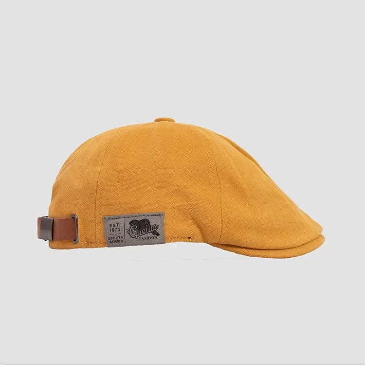 Retro Classic Beret for Men and Women Japanese Street Trend Wearing Duckbill Hats Instead Versatile for Summer and Autumn - Ellianto fashion Men's