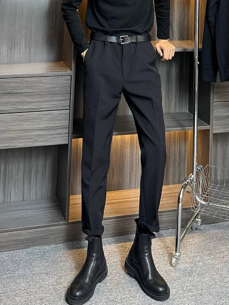 Men's tailored blazer slim-fit business suit jacket men's formal business suit - Ellianto fashion Men's