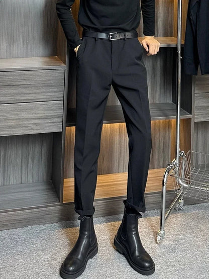 Men's tailored blazer slim-fit business suit jacket men's formal business suit - Ellianto fashion Men's