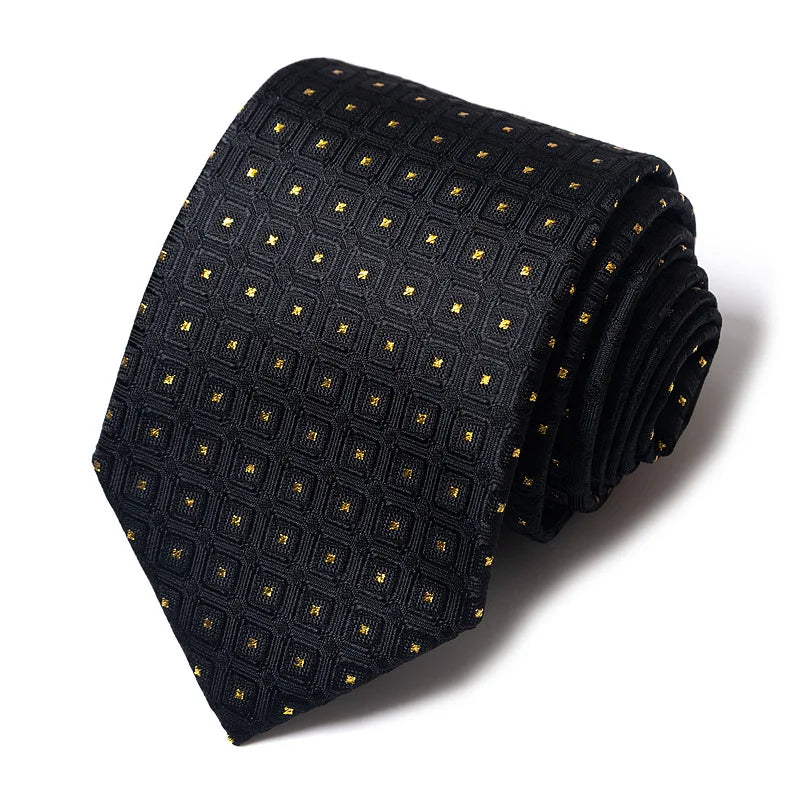 High-quality Wedding Ties For Men Fashion New Style Blue Strip Print Neckties Daily Office Apparel Accessories Gift For Man - Ellianto fashion Men's