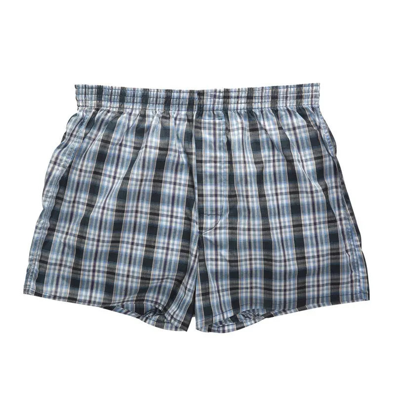 New Classic Plaid men arrow pants casual fashion brand High quality boxer 4pcs/lot mens Cotton boxers men's shorts underwear - Ellianto fashion Men's