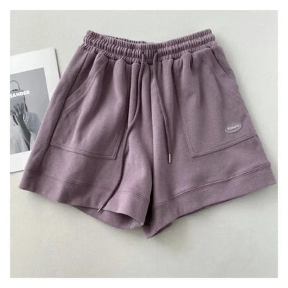 High-Waisted Slimming Casual Trunks Women's Korean Style Loose-Fit Wide-Leg Drawstring A- Line Pants New Arrival Student Trouser