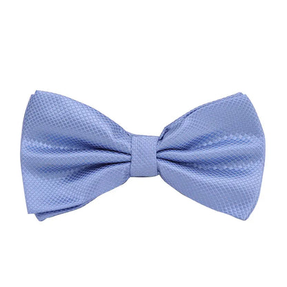 Solid Bowtie Mans Tie Solid Fashion Check Bowties Wedding Banquet Black Gold Red Green Pink Black White Classic Bow Ties For Men - Ellianto fashion Men's