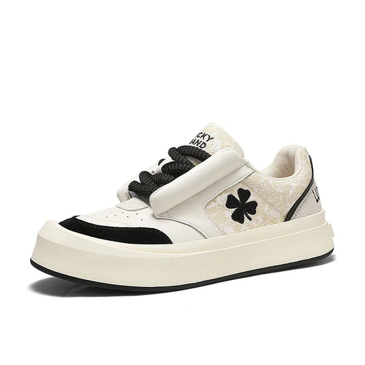 Skateboard Mens Shoes Sneakers Genuine Leather Casual Fashion Outdoor Running Sports Hiking Low-Top Vulcanized Men Shoes - Ellianto fashion Men's