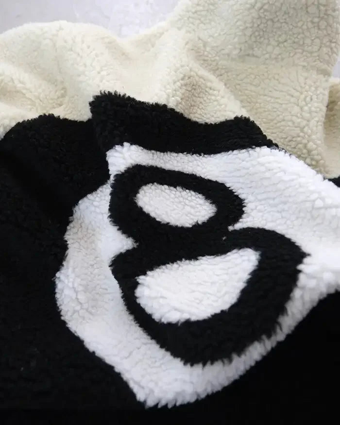 Hip Hop Letter Embroidery Oversized Zipper Clothes Fashion Streetwear Winter Reversible Jackets Mens Womens Casual Cotton Coats