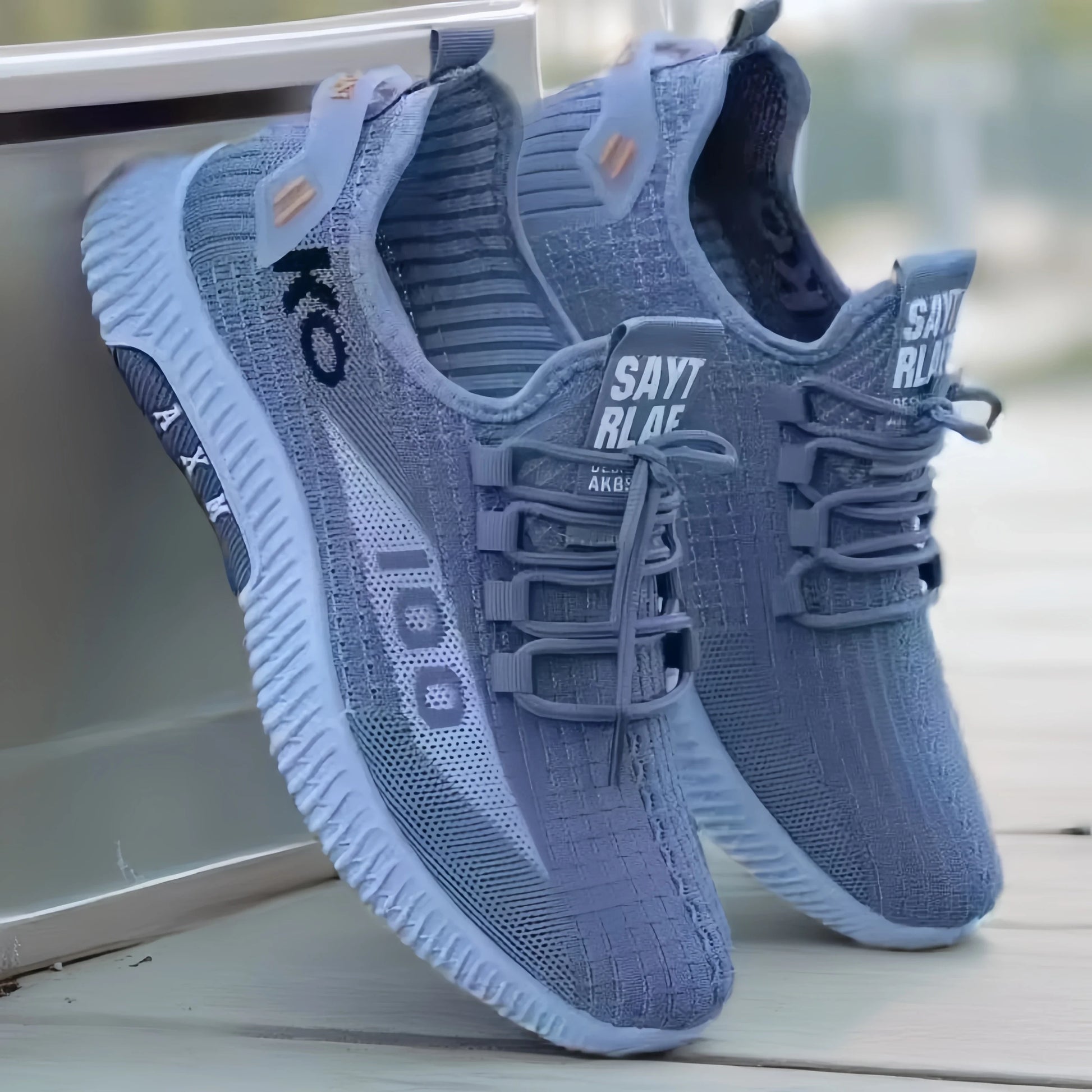 Men's casual shoes, fashionable and versatile sports shoes, breathable running shoes, outdoor walking training tennis shoes - Ellianto fashion Men's