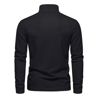 AIOPESON Deer Embroidery Men's Polo Shirts Solid Color Long Sleeve Polo Shirts for Men New Spring Social Business Polos Male - Ellianto fashion Men's