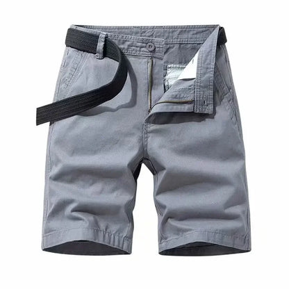 Casual Men's Shorts Trendy Cotton Color Versatile Slim Fit Work Pants Five Minute Pants Loose Fit Casual Style - Ellianto fashion Men's