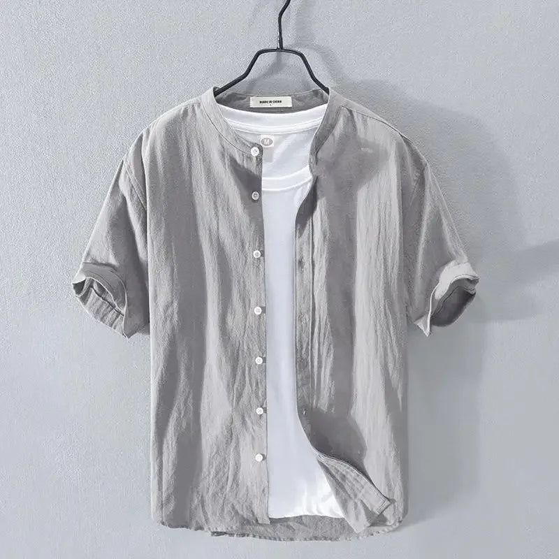 Men’s Linen Short-Sleeve Shirt – Fresh, Lightweight Comfort and Effortless Summer Style for the Modern Gentleman