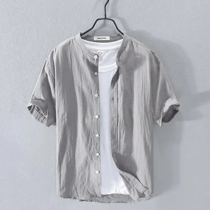 Men’s Linen Short-Sleeve Shirt – Fresh, Lightweight Comfort and Effortless Summer Style for the Modern Gentleman