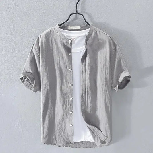Men’s Linen Short-Sleeve Shirt – Fresh, Lightweight Comfort and Effortless Summer Style for the Modern Gentleman