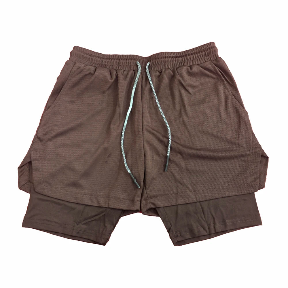 Men's Multi Pocket Shorts Fitness Shorts Casual Beach Sports Lined Skinny Shorts Everyday Style Mesh Camouflage Running Shorts - Ellianto fashion Men's