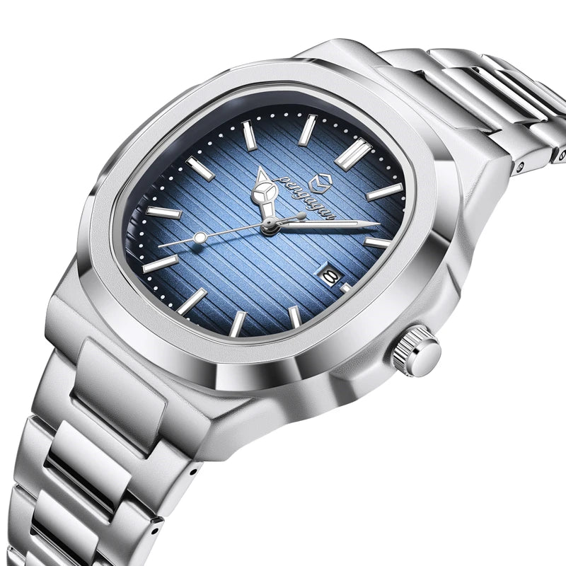 Men Luxury Watch Business Waterproof Male Clock Luminous Date Stainless Steel Square Quartz Men Watch reloj hombre - Ellianto fashion Men's