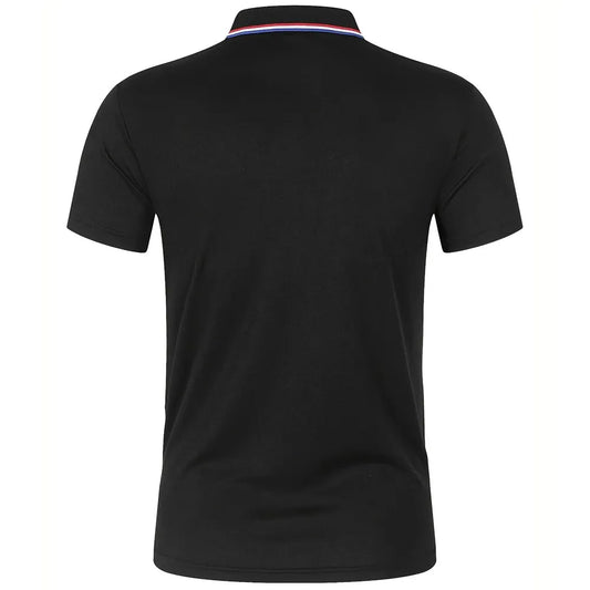 2025 Hot Sale Men's Summer Casual Breathable Comfortable Polo Shirt Men's Solid Color High Quality Short Sleeve T-Shirt - Ellianto fashion Men's