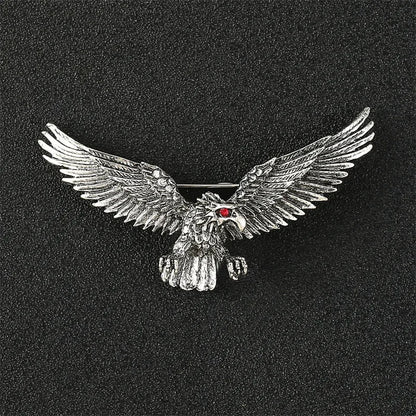 High-end Metal Wolf Head Brooch Metal Animal Lion Badge Lapel Pins for Men Vintage Suit Collar Accessories Casual Jewelry Gifts