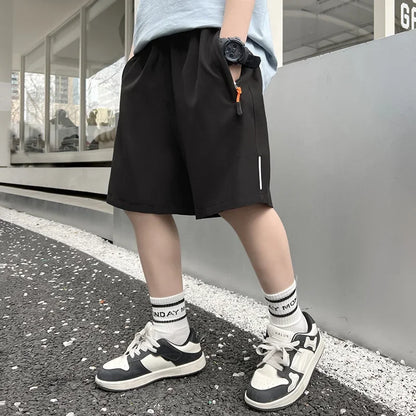 Summer Men Shorts Ice Silk Running Gym Sport Shorts Quick Dry Breathable Beach Short Pant Fitness Jogging Cool Casual Sportswear 2025 - Ellianto fashion Men's