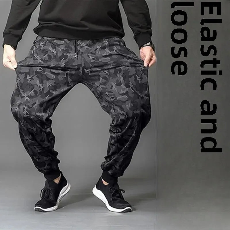 Men’s Summer Loose-Fit Camouflage Work Pants – Lightweight, Breathable Straight-Leg Design for Casual Sports Comfort