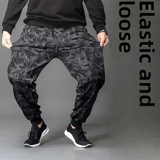 Men’s Summer Loose-Fit Camouflage Work Pants – Lightweight, Breathable Straight-Leg Design for Casual Sports Comfort