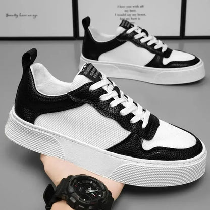 Men's Vulcanize Shoes Casual Non-slip Work Sneakers Male Korean Style Offer Breathable Autumn Trendy Cheap High Quality Fashion - Ellianto fashion Men's