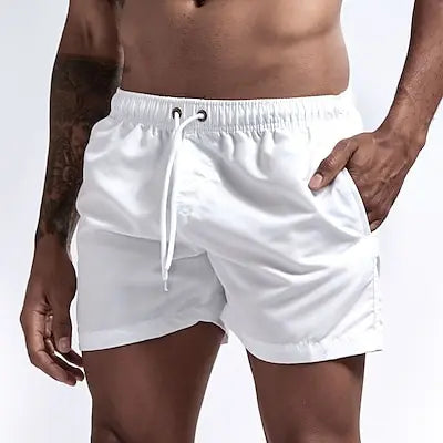 Men's Swim Shorts Swim Trunks Quick Dry Board Shorts Bathing Suit Breathable Drawstring With Pockets for Surfing Beach Summer - Ellianto fashion Men's
