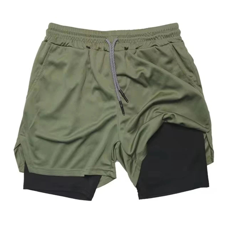Men's Multi Pocket Shorts Fitness Shorts Casual Beach Sports Lined Skinny Shorts Everyday Style Mesh Camouflage Running Shorts - Ellianto fashion Men's