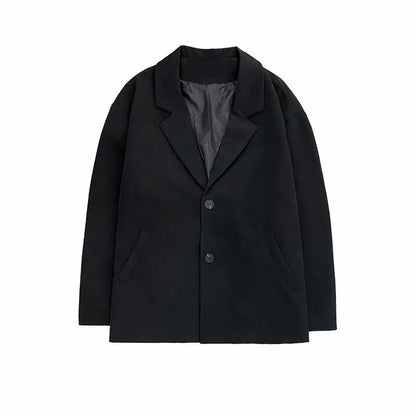 2025 New Korean Style Loose Plus Size Suit Male Oversized Tops Men'S Blazer Ulzzang Fashion Coat Streetwear Man Jackets L13 - Ellianto fashion Men's