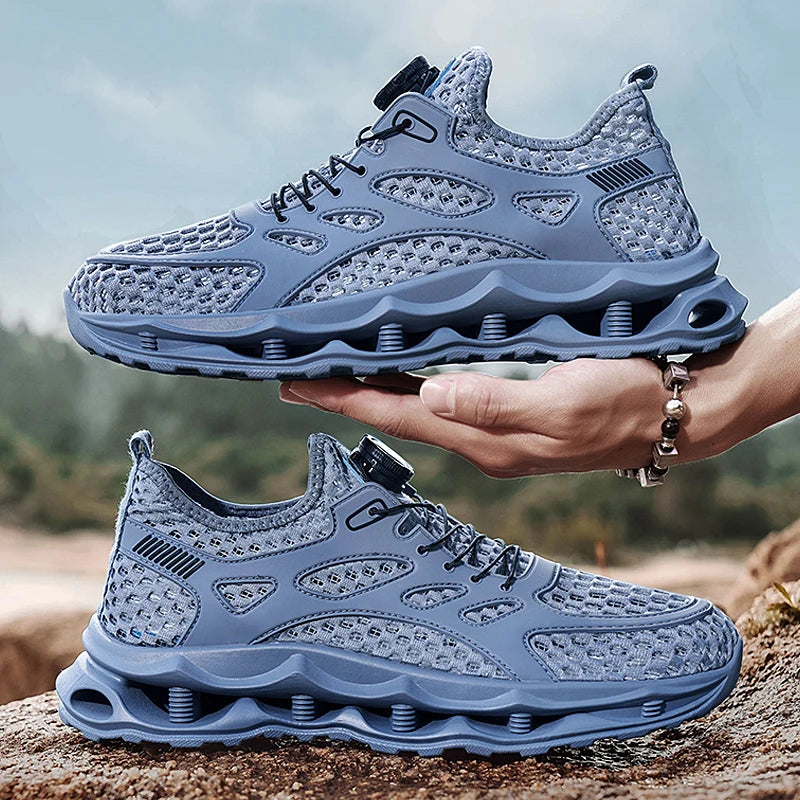 Breathable Mesh Slip-On Water Sport Shoes Fashionable Men Casual Lazy Shoes Multi-Color Personalized Quick-Drying Aqua shoes - Ellianto fashion Men's