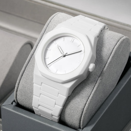 Simple casual men's watches, macaroon color quartz watches, round dial quartz watches, suitable for daily life, gifts - Ellianto fashion Men's