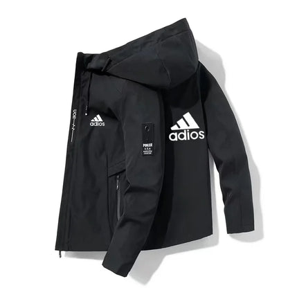 2025 Spring and Autumn Men's Windproof Jacket Zipper High Quality Baseball Hat Entertainment Outdoor Sports Jacket - Ellianto fashion Men's