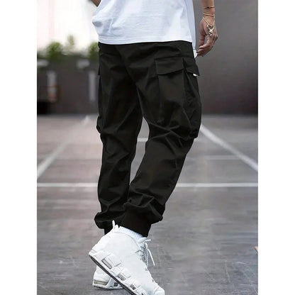 Fashionable High-Waisted Wide-Leg Casual Pants For Men New Summer Parachute Pants Versatile Sporty Trousers Ins Trendy - Ellianto fashion Men's